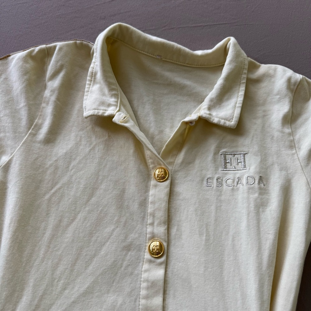Girls ESCADA Embroidered Ruffle Dress - Picture 2 of 5